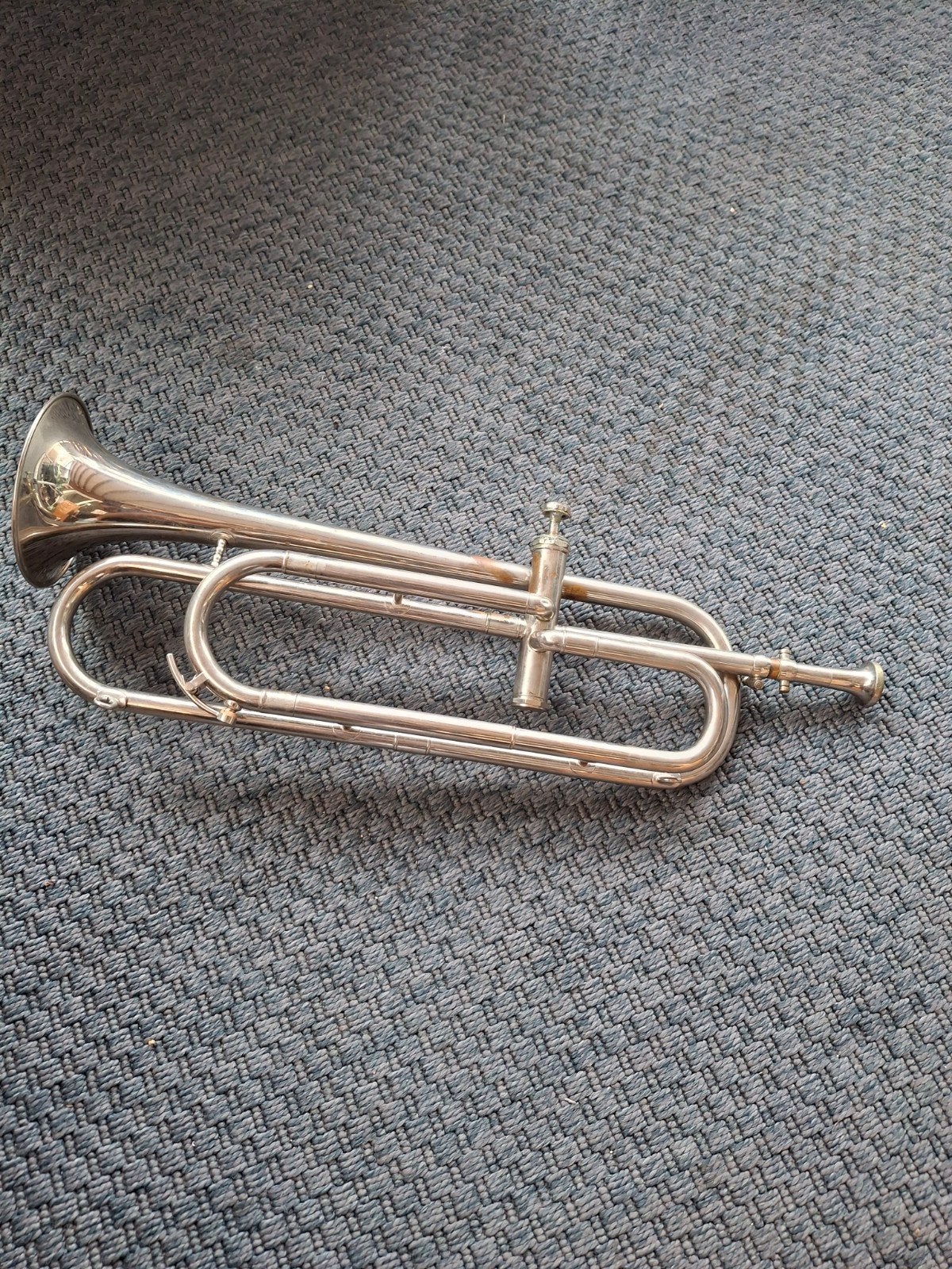 Vintage Signaaltrompet met koffer, Muziek en Instrumenten, Ophalen, Gebruikt