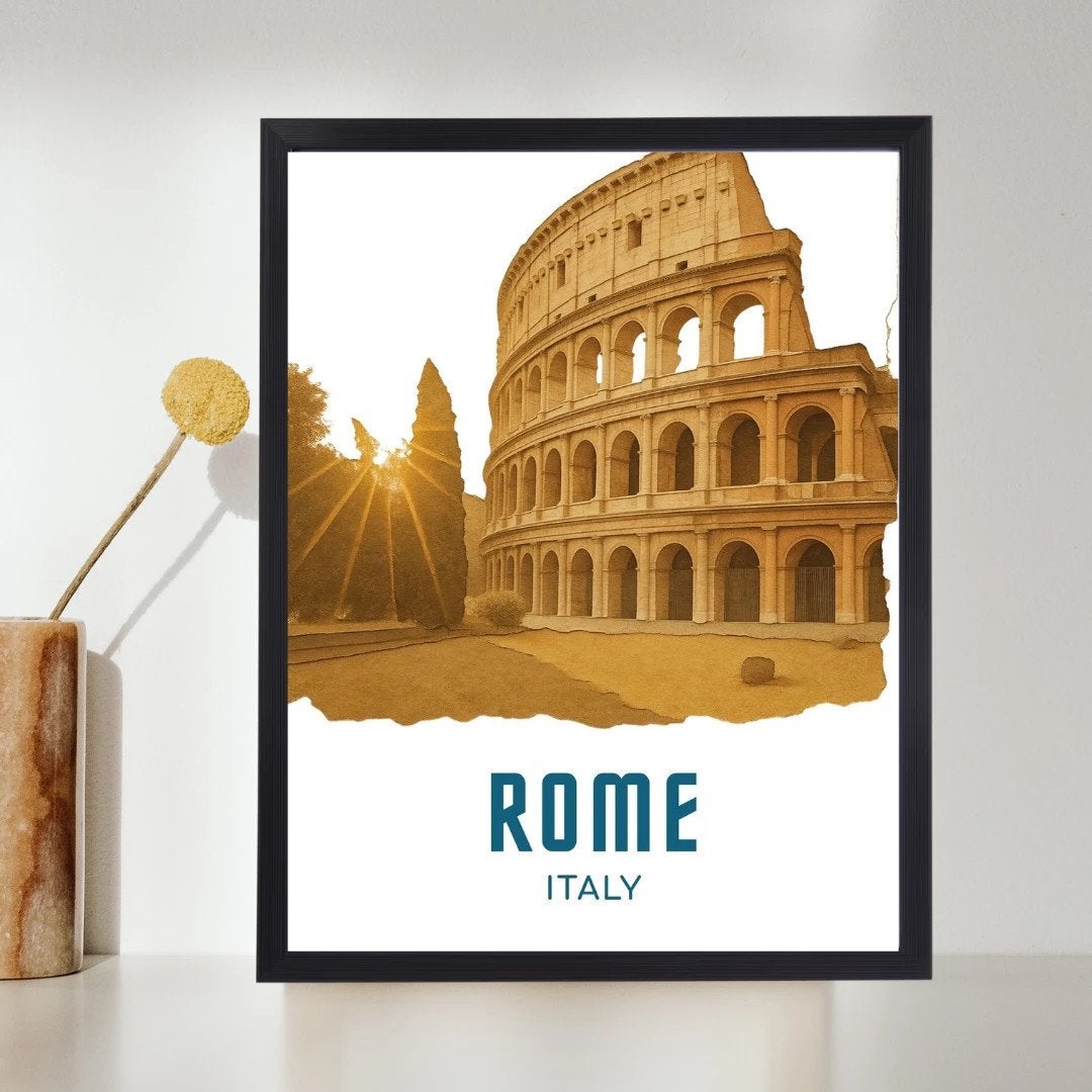 Rome wanddecoratie A4, Ophalen of Verzenden