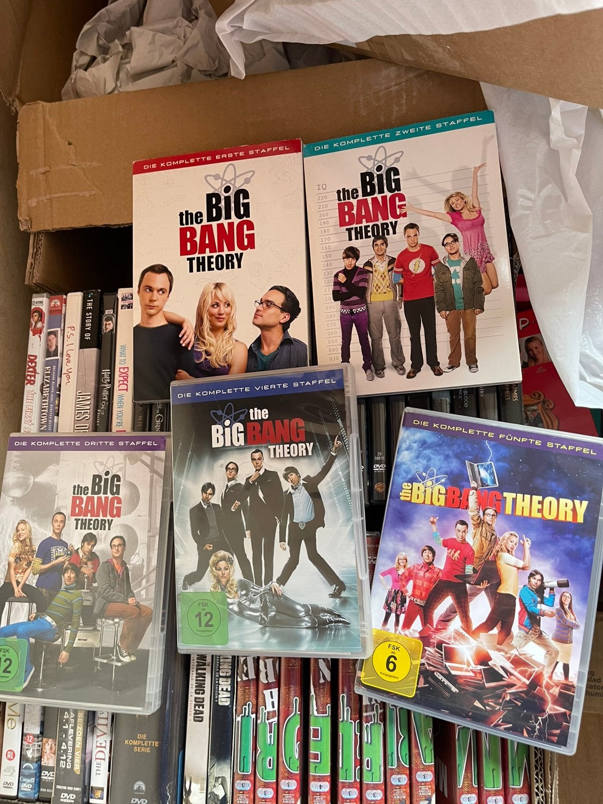 The Big Bang Theory - Seizoen 1-5 (DVD), Alle leeftijden, Engels, Ophalen of Verzenden, Komedie