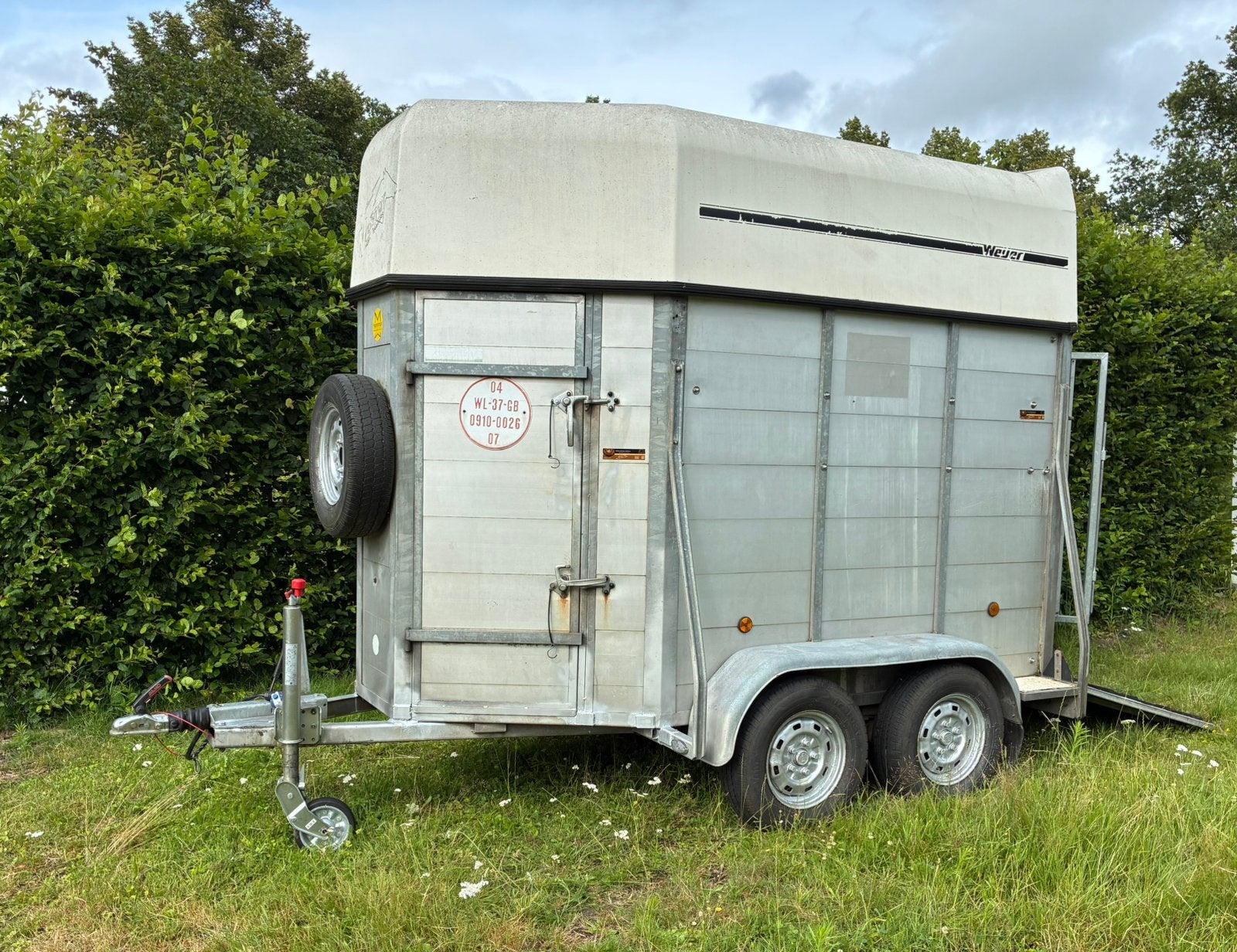 Aluminium veetrailer / paardentrailer, Dieren en Toebehoren, Paarden en Pony's | Trailers en Aanhangwagens, Ophalen, Gebruikt