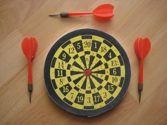 Mini dartbord dartboard, Ophalen of Verzenden, Dartbord