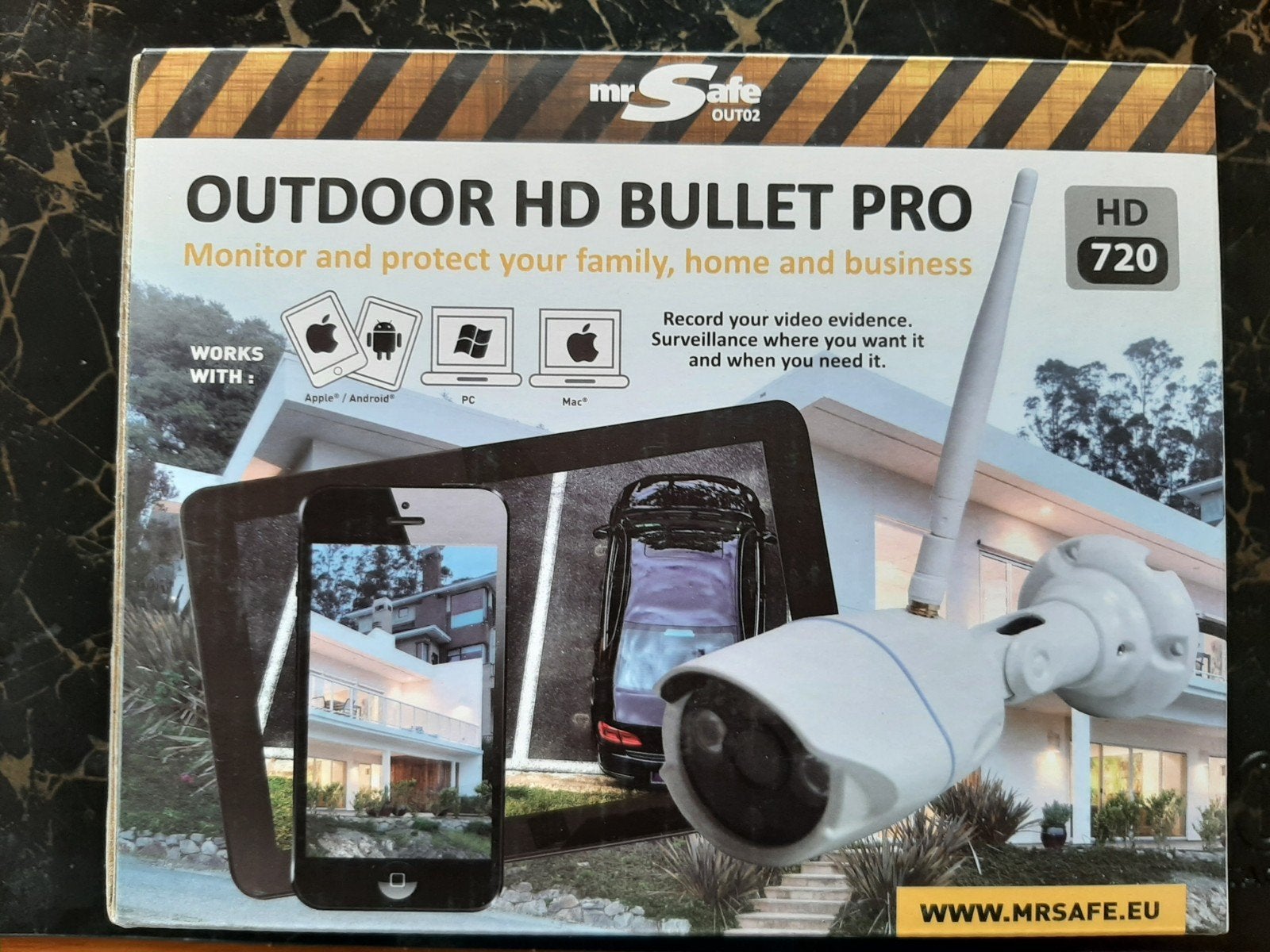 MrSafe Outdoor HD Bullet PRO Beveiligscamera, Ophalen of Verzenden, Nieuw, Buitencamera