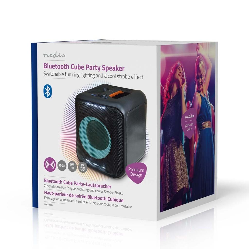 Nedis Cube Party Speaker 2450 | (836923), United Retail BV, Info@naw.nl, Huizermaatweg 480, 1276 LM Huizen