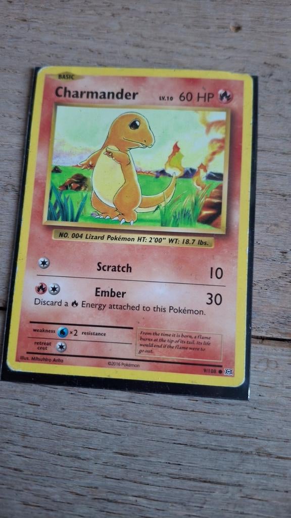 Charmander 2016 Pokémon Kaart 9/108, Ophalen