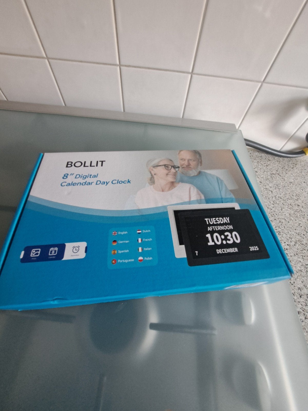 Dementie Klok met Afstandsbediening, Ophalen, Nieuw, Kalenderfunctie, Tafelklok