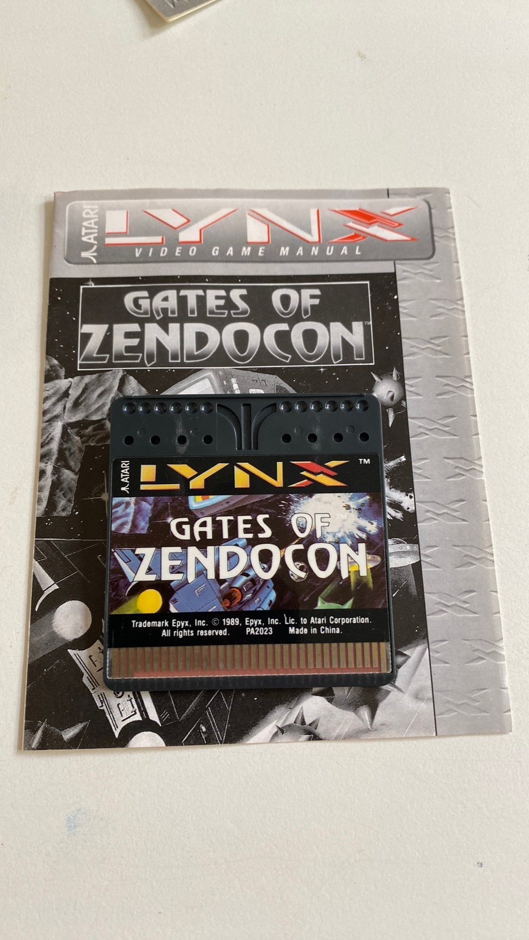 Atari lynx soel gates of zendocon met boekje, Atari Lynx, 1 speler, Ophalen of Verzenden, Zo goed als nieuw
