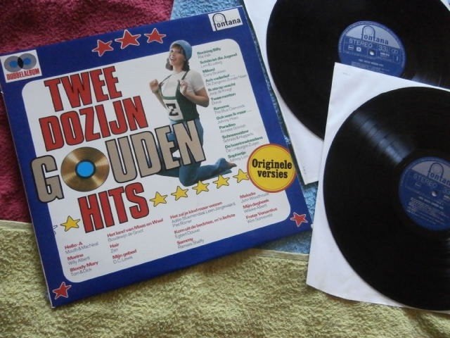 2-LP - Twee Dozijn Gouden Hits - Various Artists., Ophalen of Verzenden, Zo goed als nieuw, Pop, 12 inch