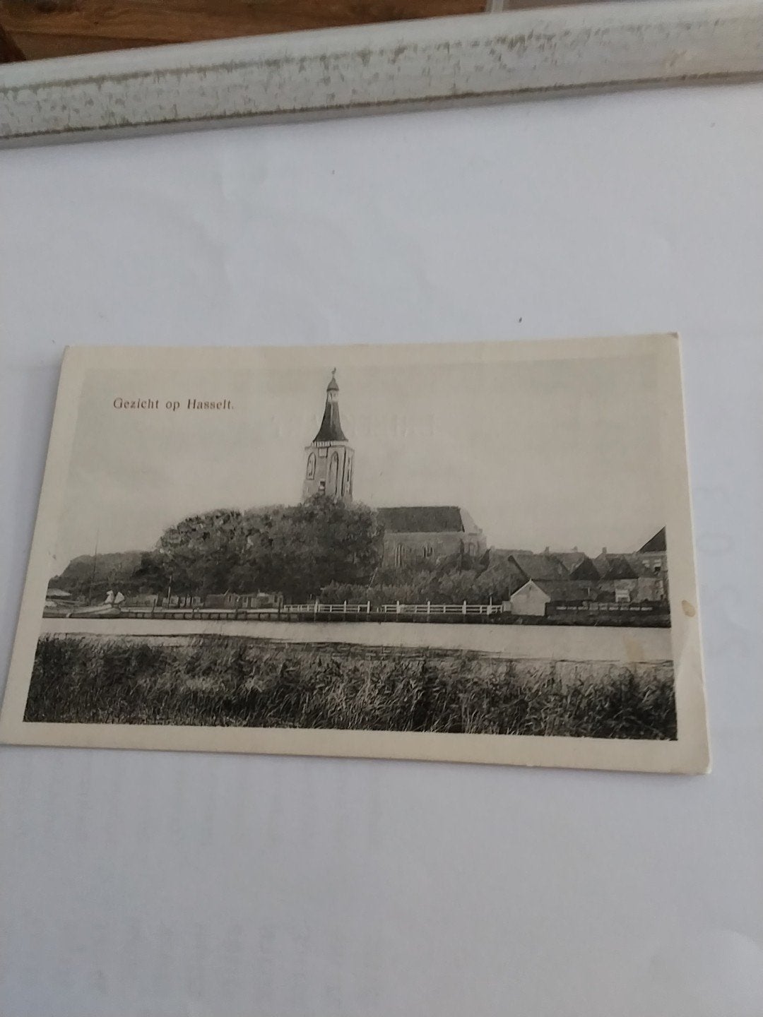 Oude Ansichtkaart Hasselt - Kerk en Stadsgezicht, Ophalen of Verzenden, Voor 1920