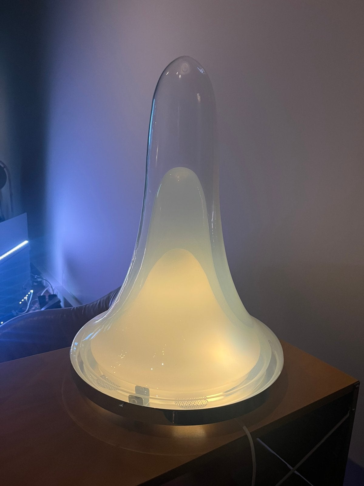 Carlo Nason Murano voor A.V. Mazzega  LS 144, Huis en Inrichting, Lampen | Tafellampen, Ophalen, Gebruikt, Glas