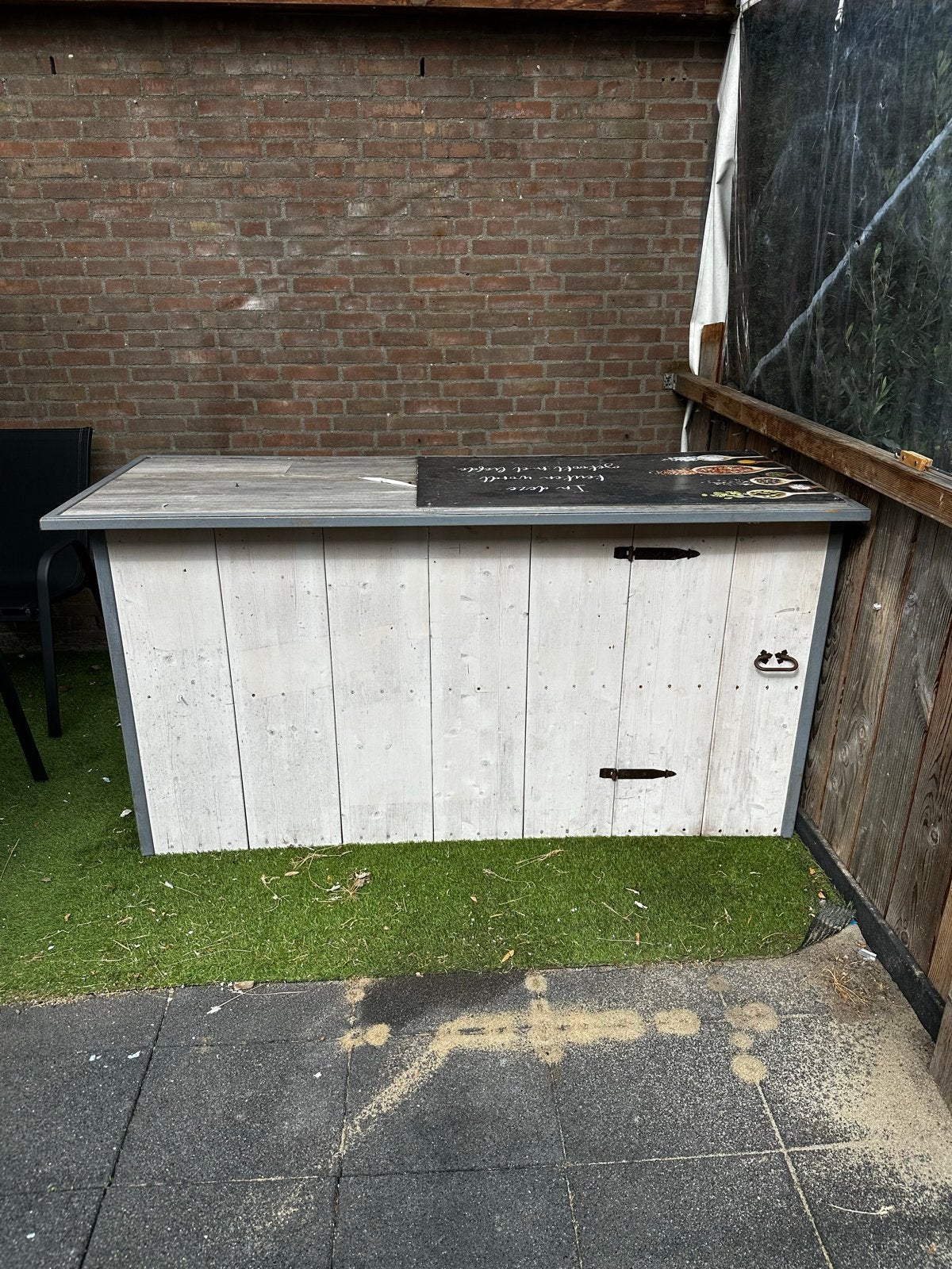 Gratis: Houten bar/werkplek ophalen in Vianen, Ophalen, Gebruikt