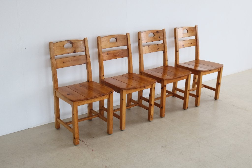 Vintage eetkamerstoelen | stoelen | grenen, Gebruikt, Bruin, ., Ophalen of Verzenden