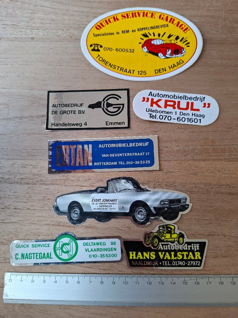 Stickers autobedrijven, Ophalen of Verzenden, Zo goed als nieuw, Auto of Motor