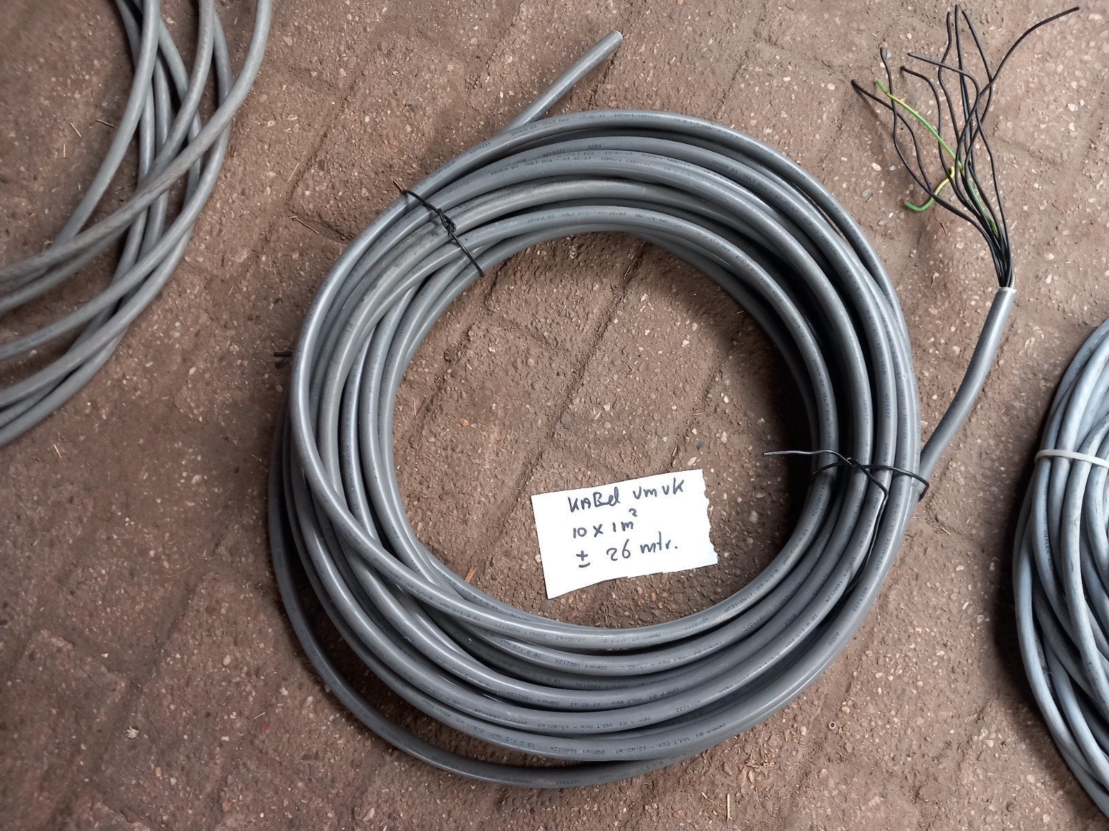 VMVK kabel 10 x 1 mm², circa 26 meter, Ophalen of Verzenden, Kabel of Snoer