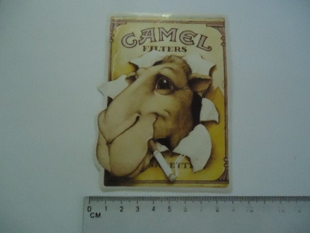 sticker oud CAMEL Joe strip sigaret tabak vintage retro, Verzenden, Zo goed als nieuw, Bedrijf of Vereniging