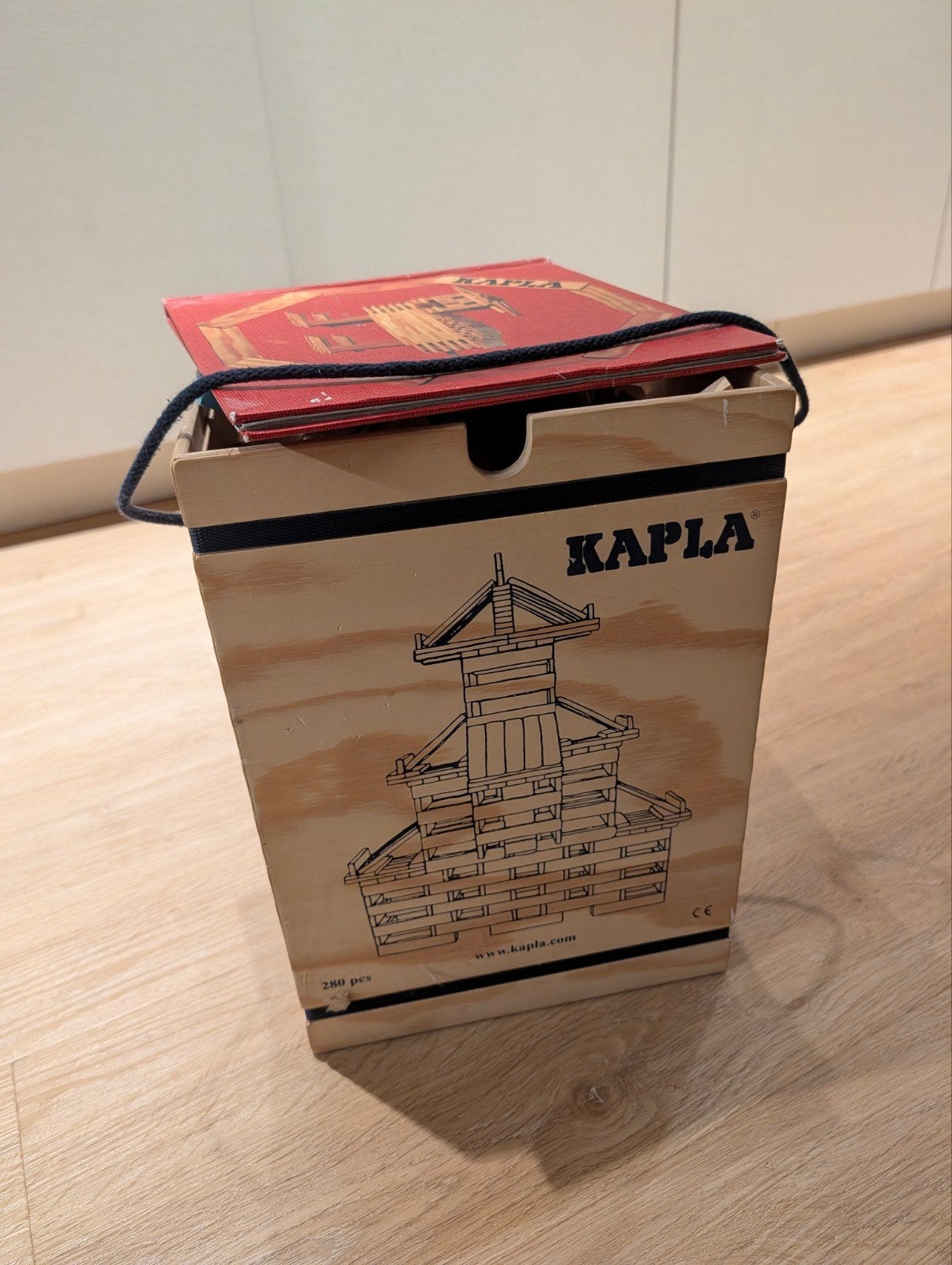 Kapla set 295 stuks (35 blauw) incl. Kapla boek, Kinderen en Baby's, Speelgoed | Bouwstenen, Ophalen, Gebruikt