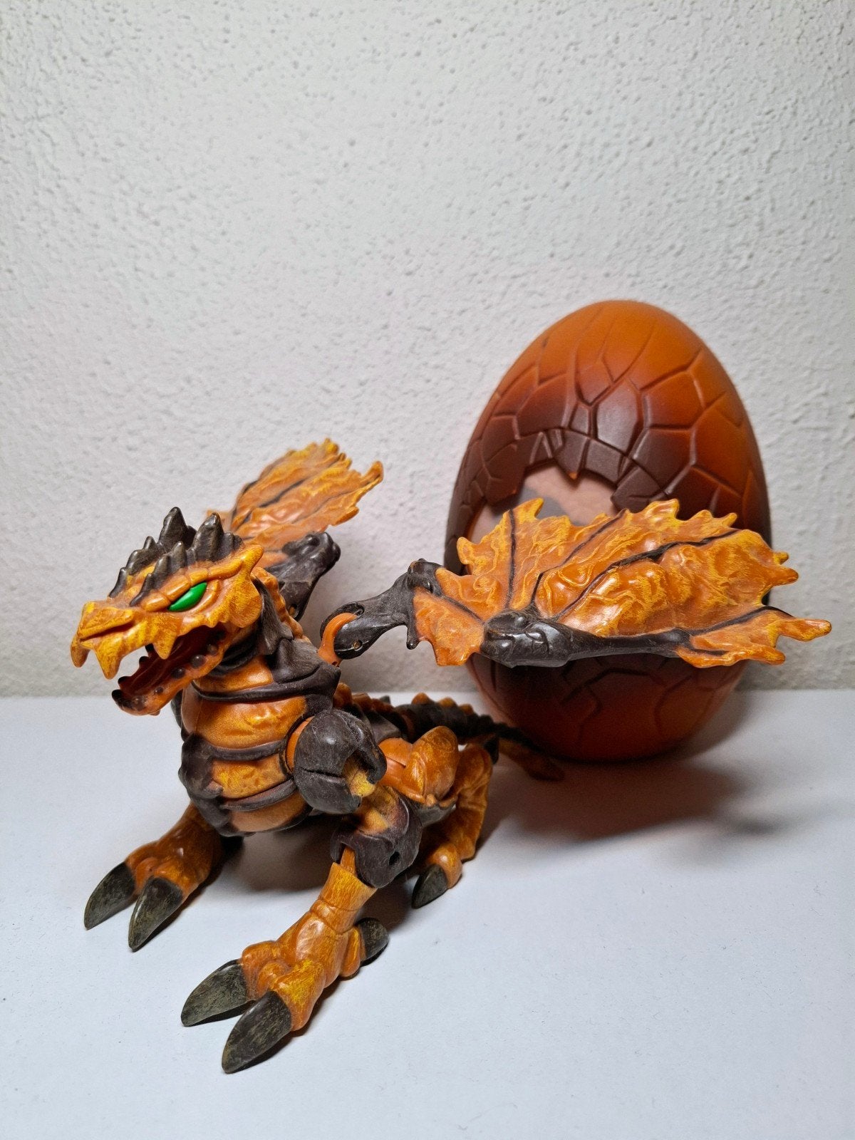 Mega Bloks 2004 | Fire & Ice Kragmyre Wrath Dragon 9874 + Ei, Ophalen of Verzenden, Zo goed als nieuw
