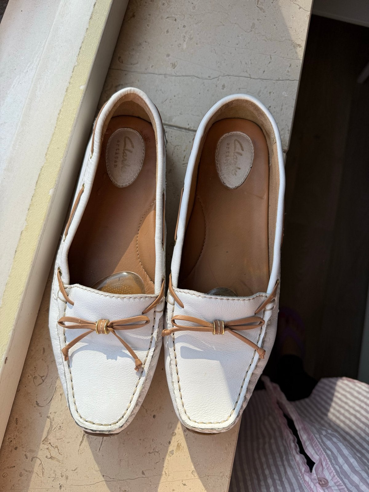 Clarks instappers wit maat 40 - Nieuw, verkeerde maat gekoch, Ophalen of Verzenden, Nieuw, Wit, Instappers