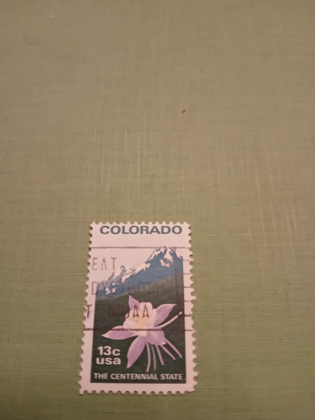Colorado 13c USA postzegel - The Centennial State, Ophalen of Verzenden, Gestempeld