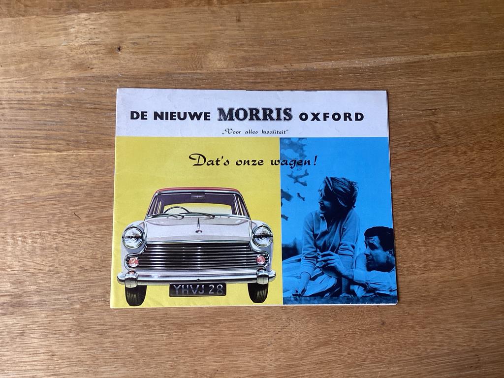 Morris Oxford Serie VI brochure - Origineel uit 1961, Boeken, Auto's | Folders en Tijdschriften, Gelezen, Overige merken, Ophalen of Verzenden