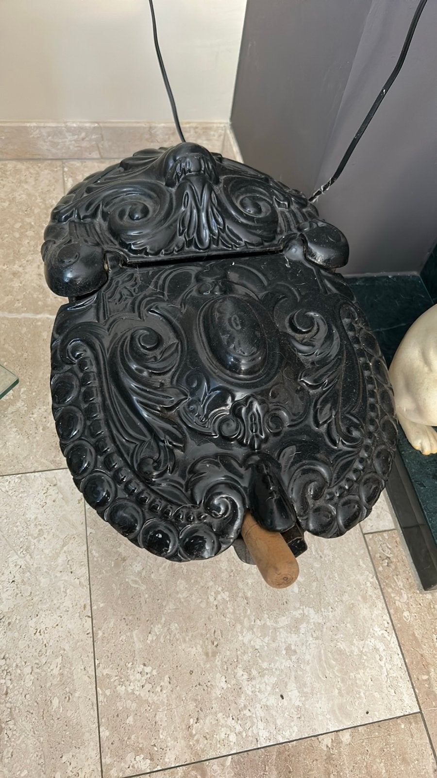 Antieke gietijzeren kolenbak, Antiek en Kunst, Ophalen of Verzenden