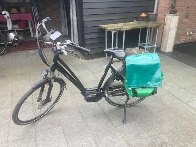 Amslod 2 elektrische fietsen, Gebruikt, 51 tot 55 cm, 50 km per accu of meer, Ophalen