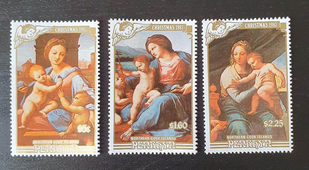 Penrhyn 1987 Kerstmis Religie Michel 476-478 postfris, Verzenden, Postfris, Overige thema's