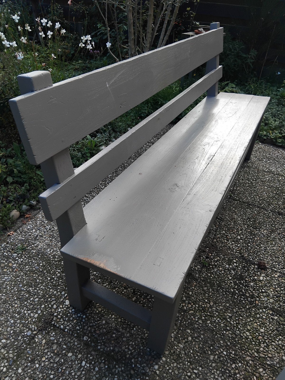 Massief Teak Houten Bank - Binnen/Buiten Gebruik, Ophalen, Gebruikt, Driepersoons, Hout