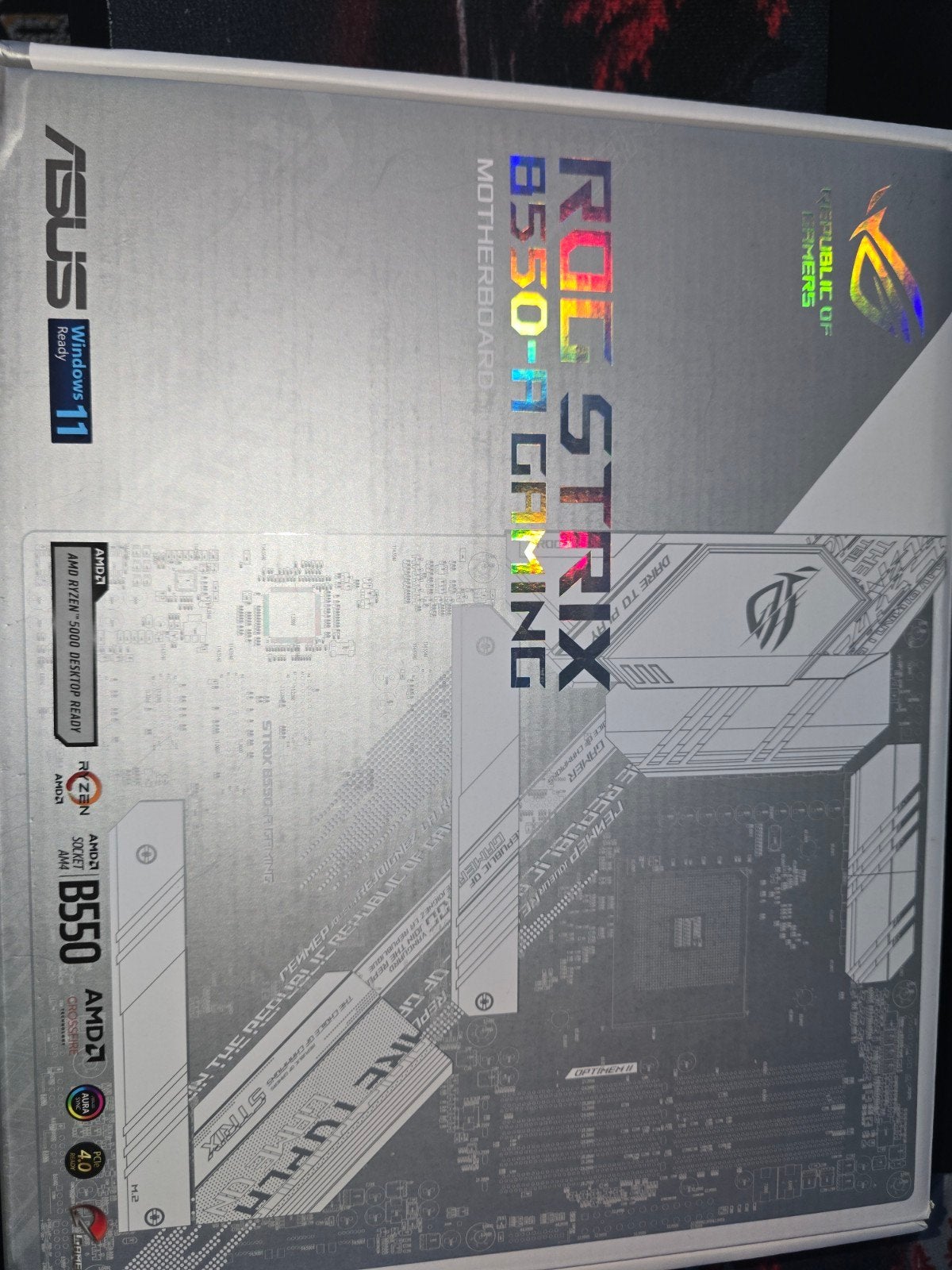 ASUS ROG STRIX B550-F Gaming Moederbord, Computers en Software, Moederborden, Zo goed als nieuw, AMD, DDR4, Ophalen of Verzenden