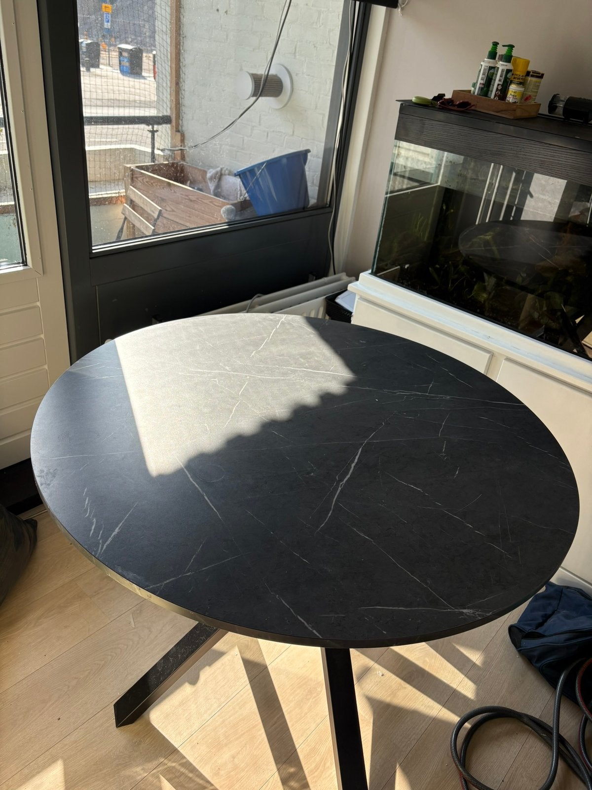 Marmeren ikea eettafel