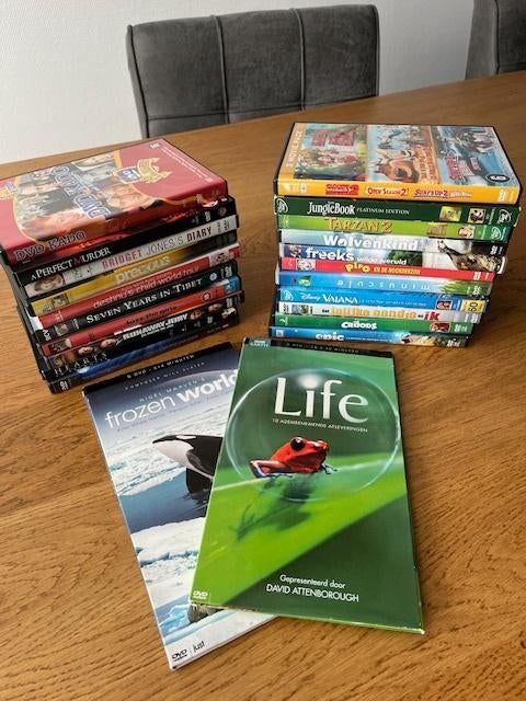 31 x DVD's diverse genre, natuur en kinderfilms, Alle leeftijden, Ophalen of Verzenden, Zo goed als nieuw
