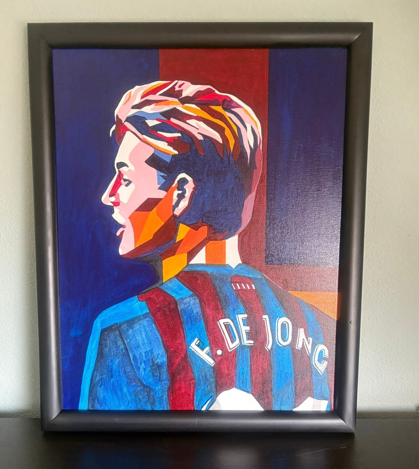 Frenkie de Jong handgeschilderd WK, Verzamelen, Ophalen, Nieuw, Overige typen