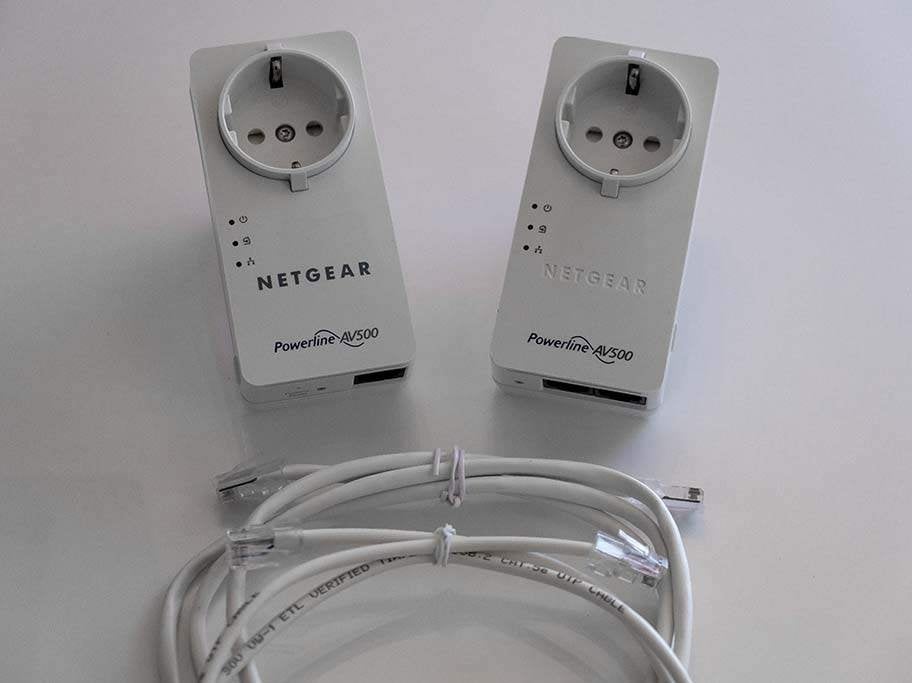 NETGEAR AV500 Powerline set – Smart TV bedraad stopcontact, Computers en Software, Verzenden, Zo goed als nieuw, Netgear
