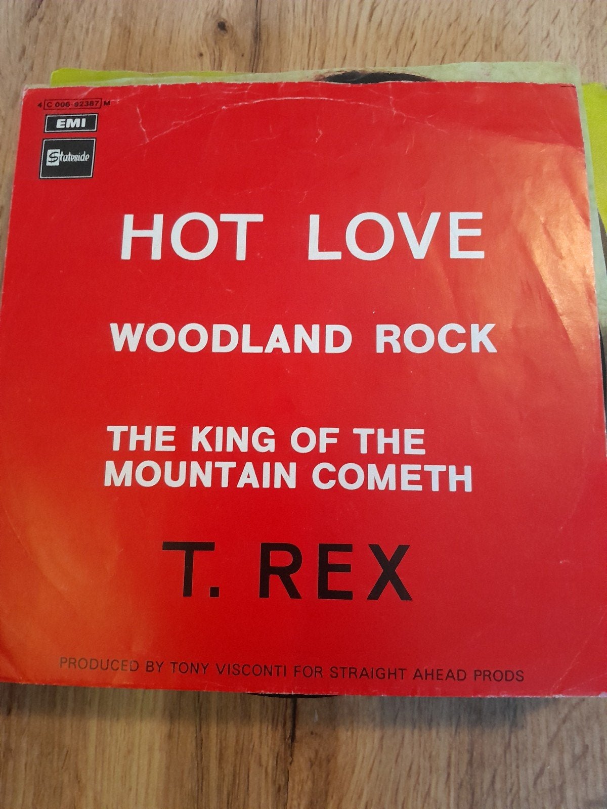t.rex 7 inch hot love, Cd's en Dvd's, Vinyl Singles, Ophalen of Verzenden, Zo goed als nieuw, Pop