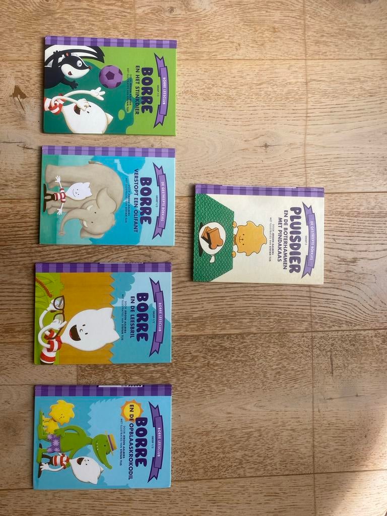 Borre leesclub boeken en Hoera! Ik ga naar school, Ophalen of Verzenden, Gelezen, 3 tot 4 jaar