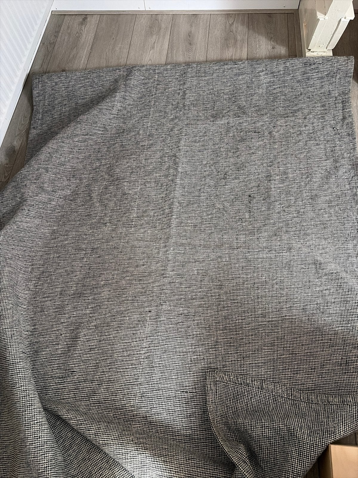 IKEA VINDUM Vloerkleed, laagpolig, grijs, 155x220 cm, Huis en Inrichting, Ophalen, 150 tot 200 cm, 200 cm of meer, Zo goed als nieuw
