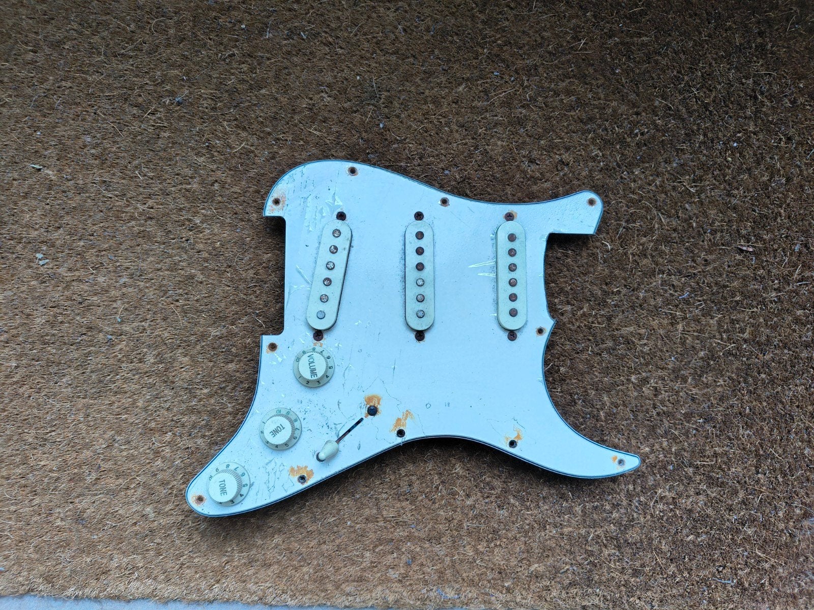 oude Squier slagplaat, Ophalen of Verzenden, Gebruikt, Elektrische gitaar