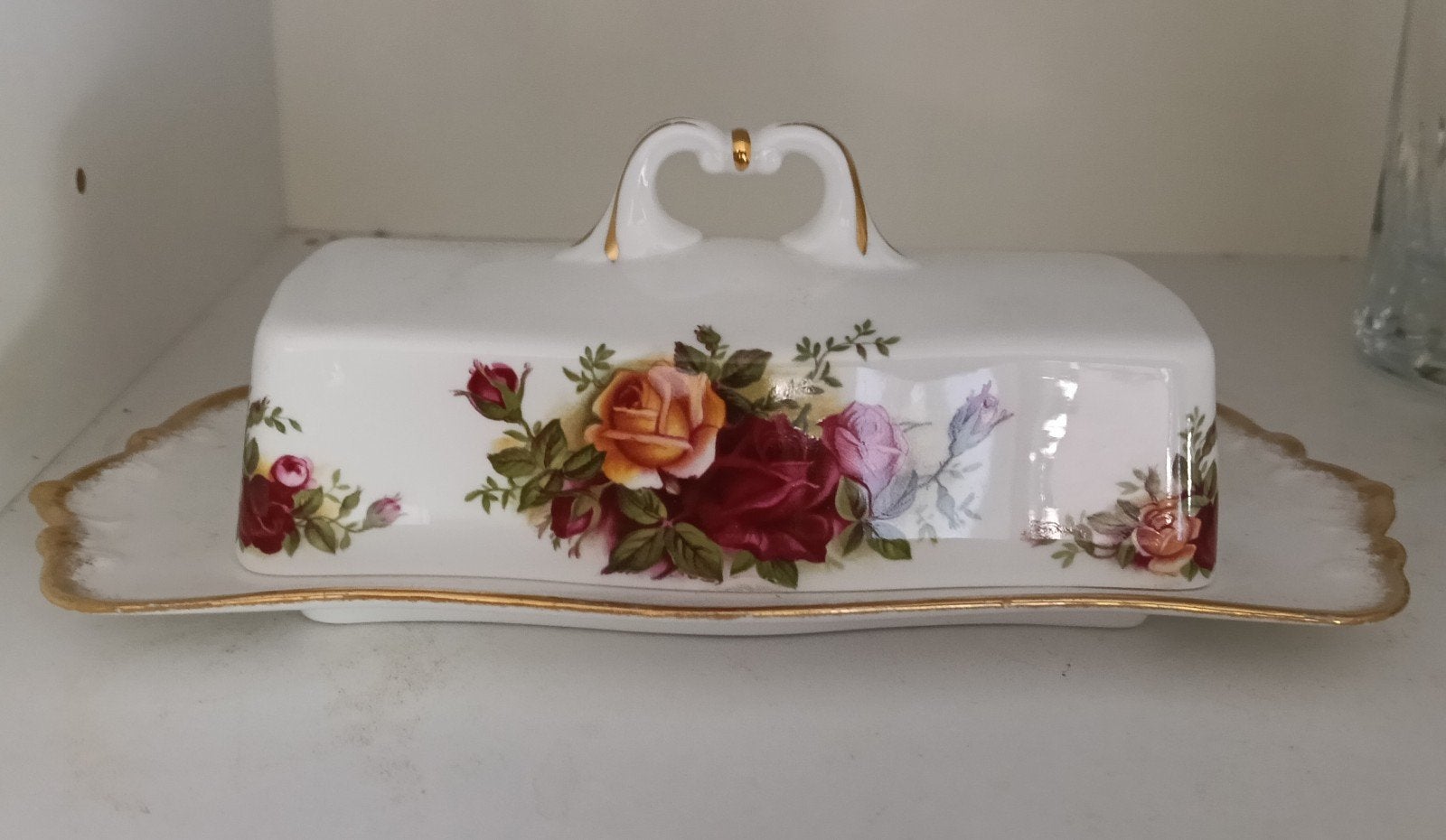Botervloot van Royal Albert - Old Country Roses, Ophalen of Verzenden, Nieuw, Porselein, Bord of Schaal