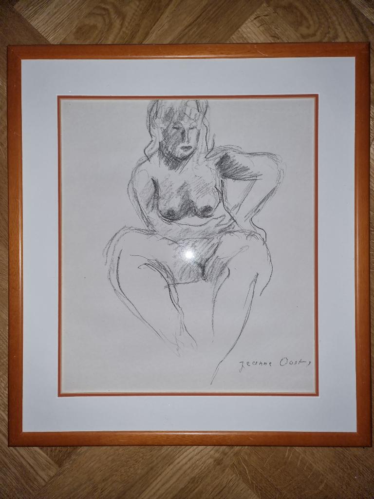 Jeanne Bieruma Oosting Tekening, Antiek en Kunst, Kunst | Schilderijen | Klassiek, Ophalen