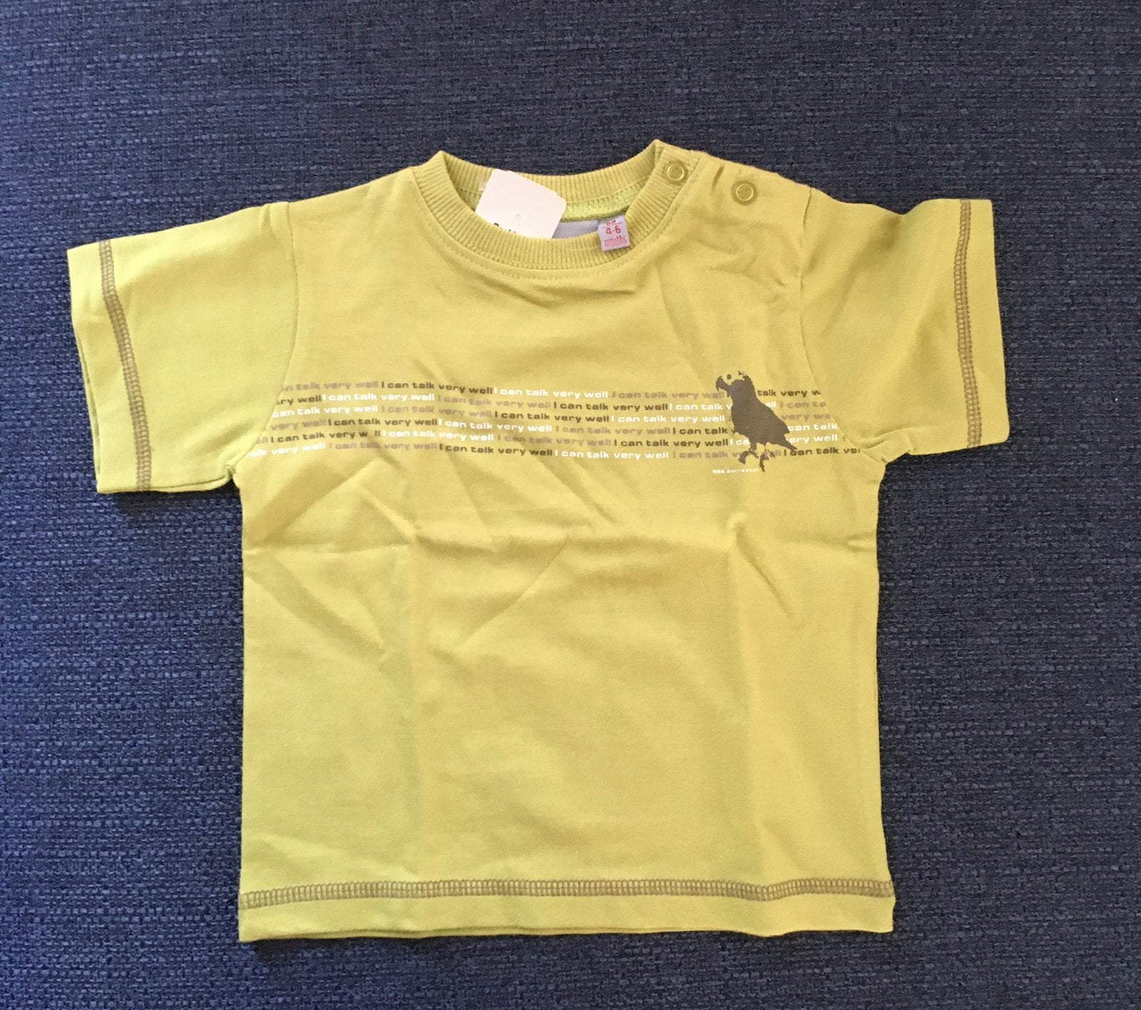 Nieuw Beebies shirtje maat 68 4 - 6 maanden groen papegaai, Nieuw, Ophalen of Verzenden, Jongetje, Shirtje of Longsleeve