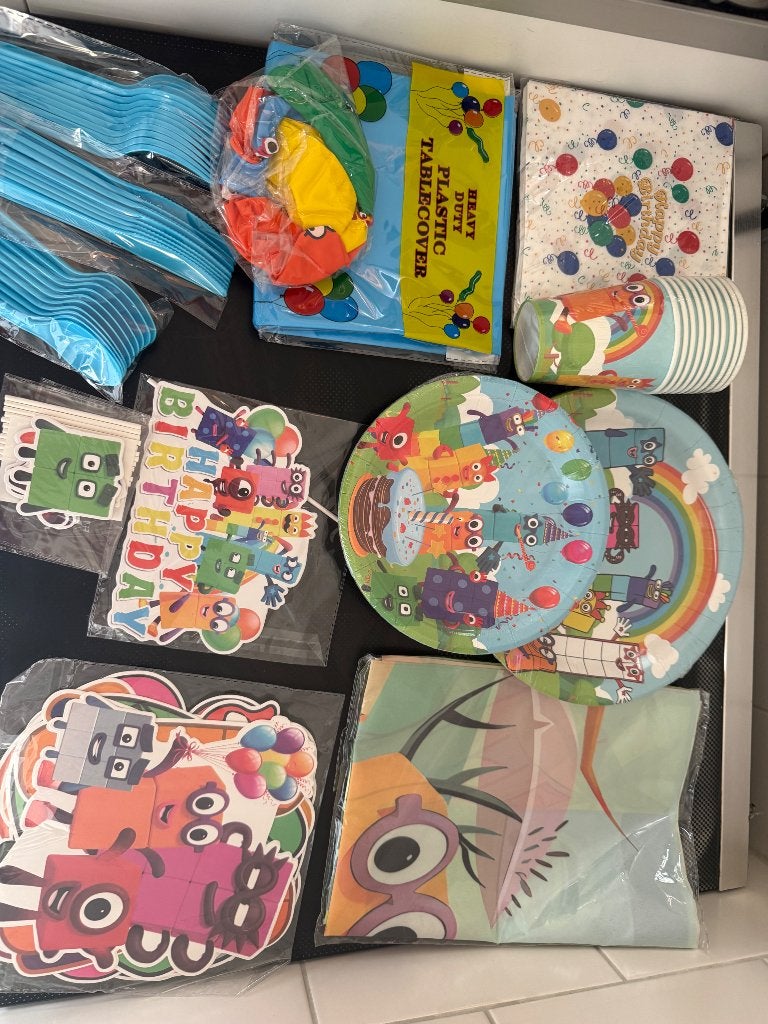 Complete Number blocks feest versiering, Ophalen of Verzenden, Nieuw, Versiering, Verjaardag
