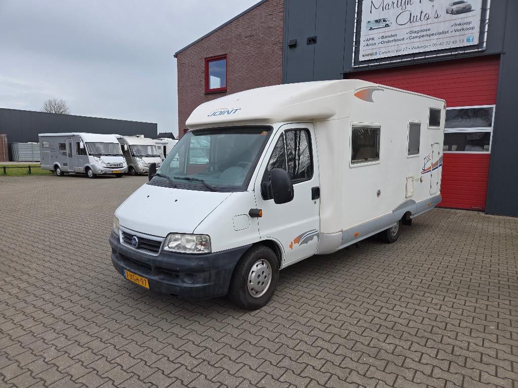 Fiat Ducato 2.8 JTD Joint 156 2006, Caravans en Kamperen, Campers, Luifel, Koelkast, Ringverwarming, Fiat