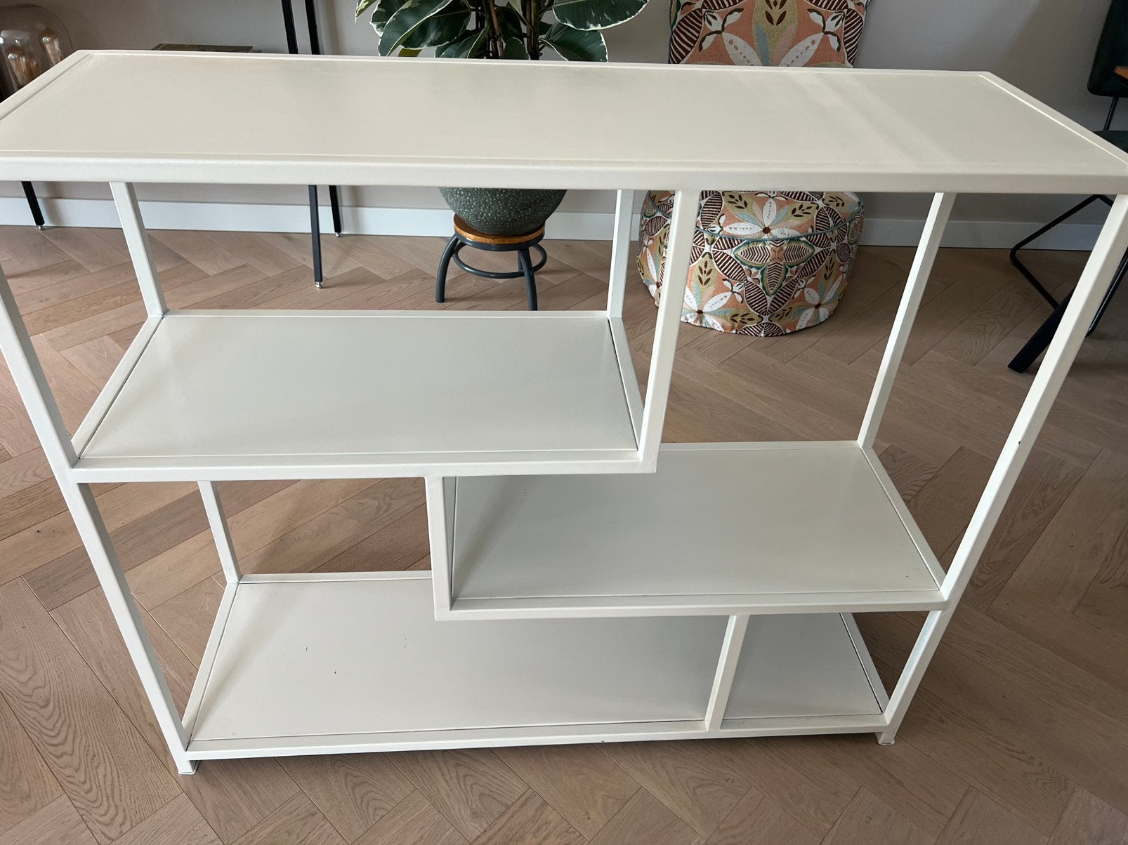 Mooie stalen vakkenkast, Ophalen, 100 tot 150 cm, Zo goed als nieuw, Metaal
