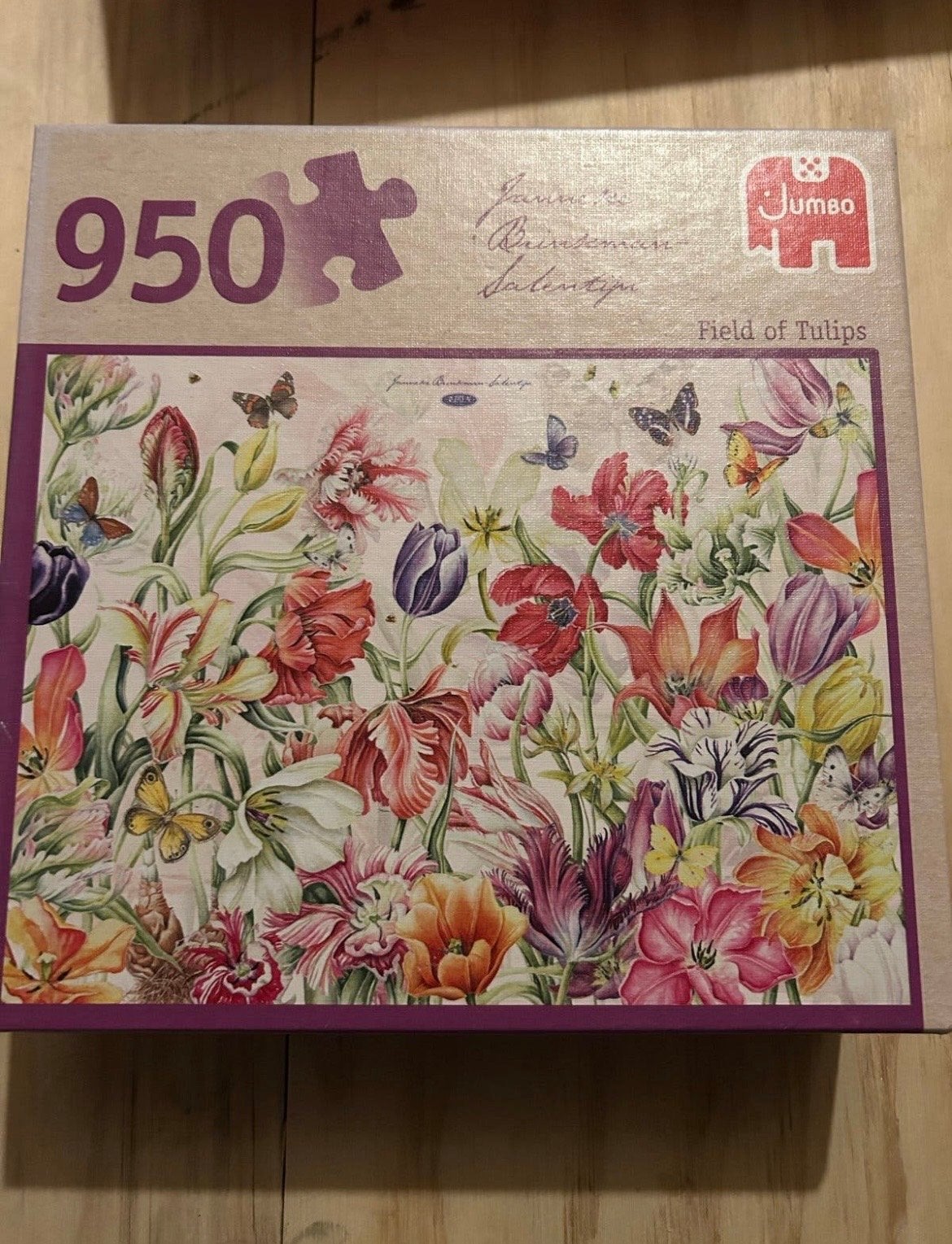 Jumbo Legpuzzel 950 stukjes - Field of Tulips, Ophalen, 500 t/m 1500 stukjes, Gebruikt, Legpuzzel