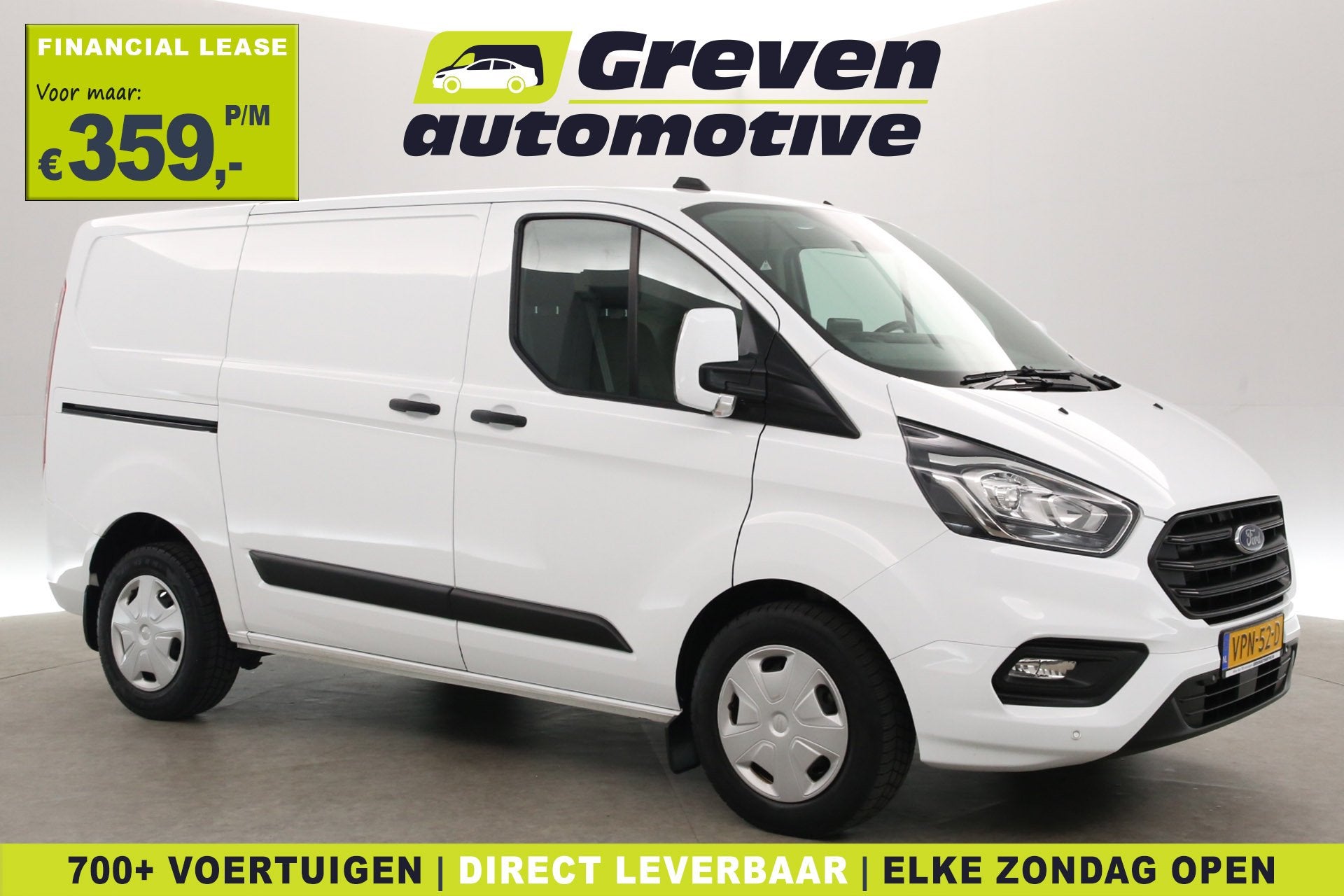 Ford Transit Custom L1H1 PHEV | Airco | Cruise | Camera | Ca, Auto's, Bestelauto's, Gebruikt, Euro 6, 2102 kg, Wit