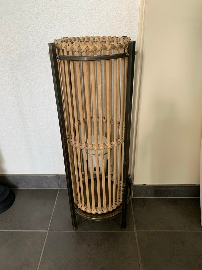 Sfeervolle bamboe lantaarn, Ophalen, Gebruikt, Hout, 50 tot 75 cm