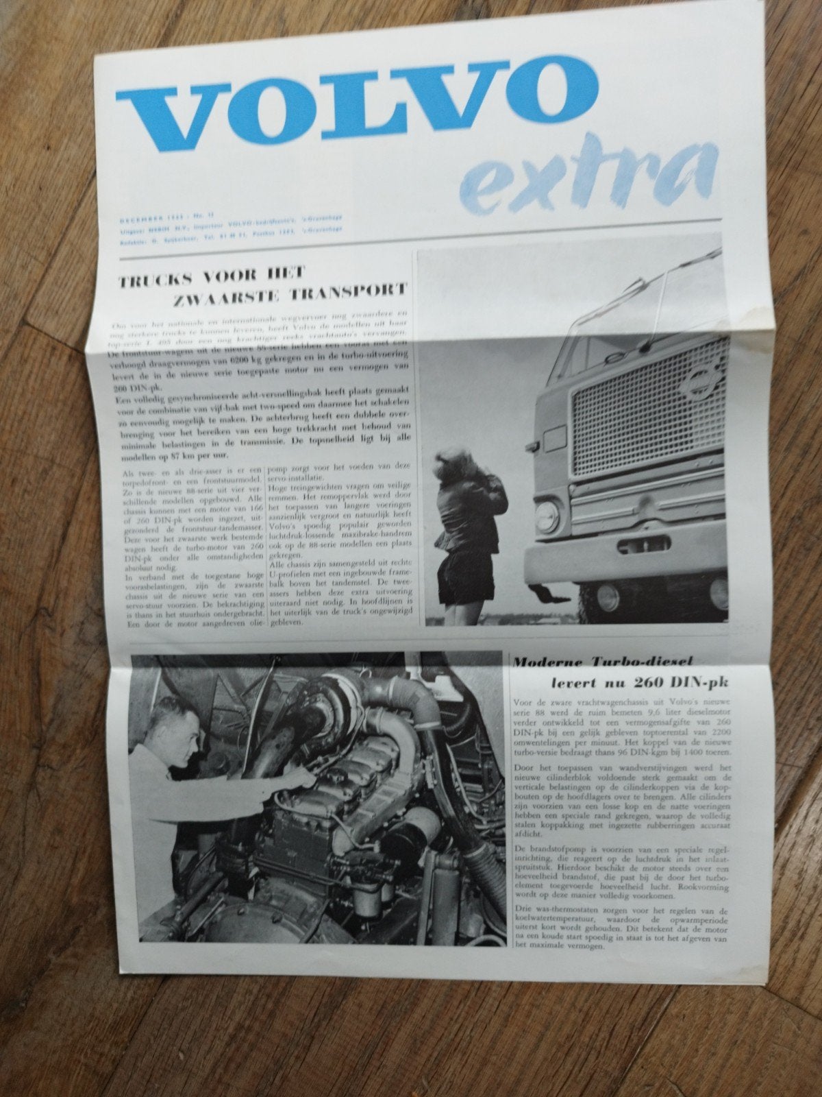 Volvo Extra - december 1965 - nr. 13, Gelezen, Volvo, Volvo, Ophalen of Verzenden