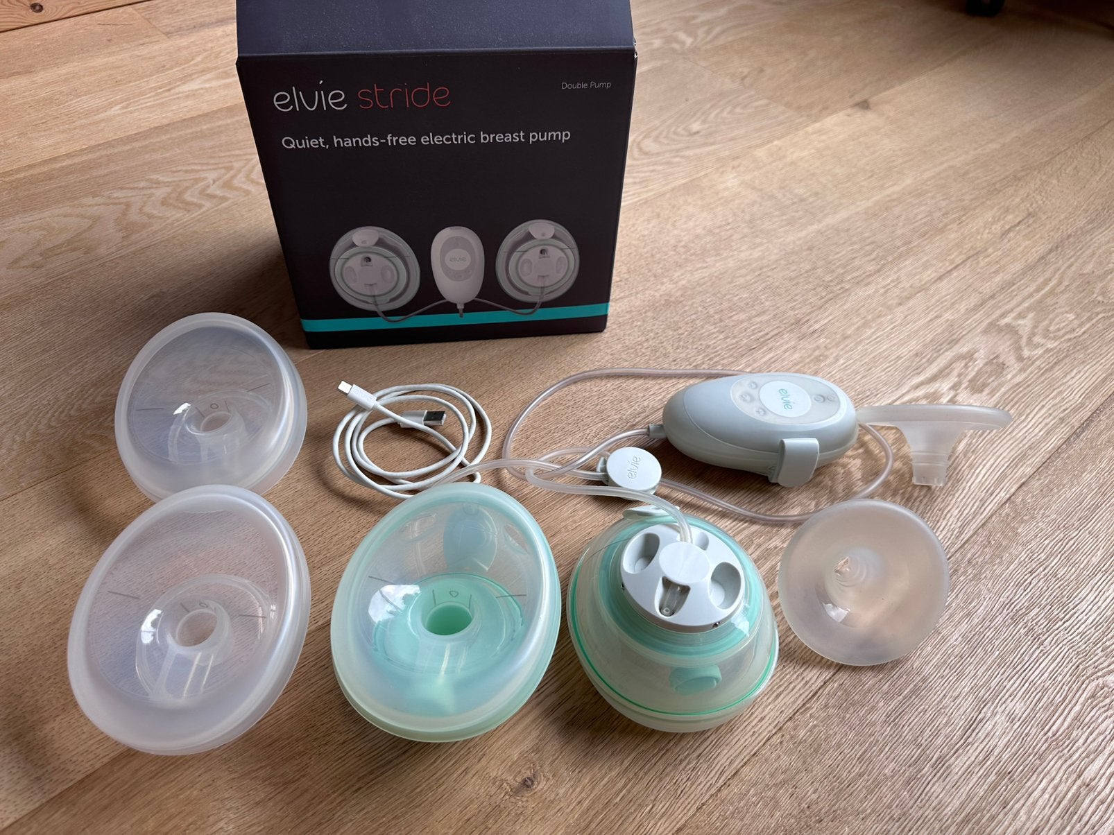 Elvie Stride handsfree kolf, Draagbaar, Borstkolf, Ophalen of Verzenden, Zo goed als nieuw