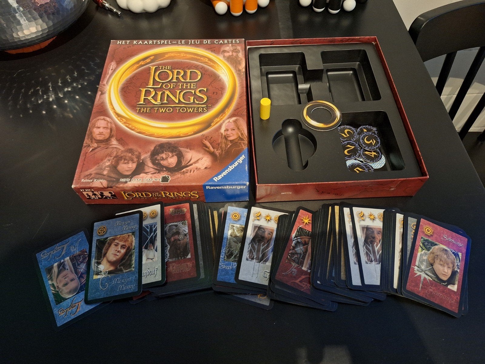 Lord of the Rings The Two Towers kaartspel, Hobby en Vrije tijd, Een of twee spelers, Ophalen of Verzenden, Gebruikt, Ravensburger
