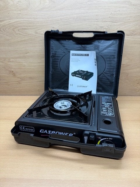 Camping kookstel Gaspower met koffer., Eddiys, Espel, Nieuw, Info@eddiys.eu
