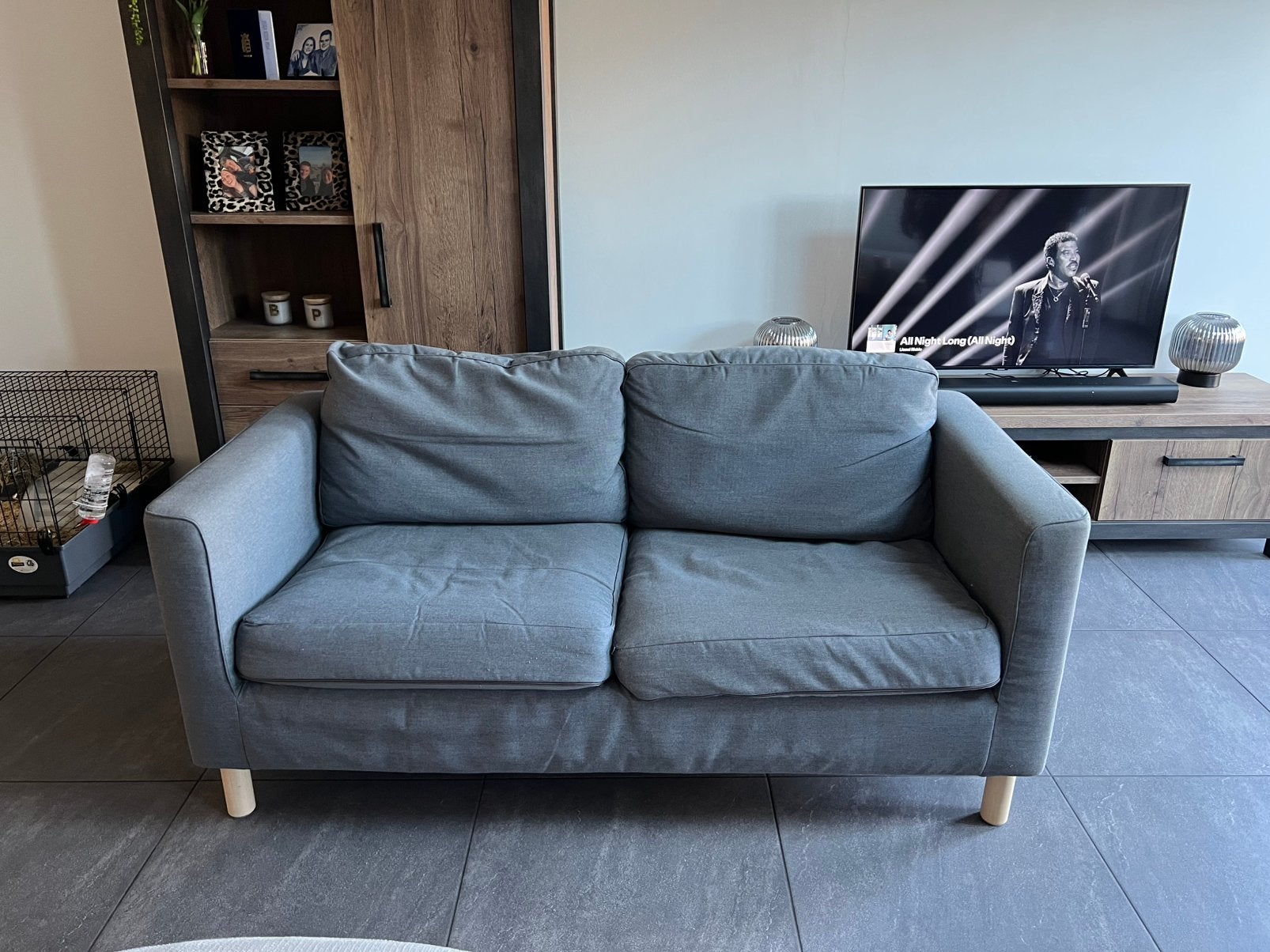 Tweezits bank, Ophalen, Gebruikt, 150 tot 200 cm, Tweepersoons
